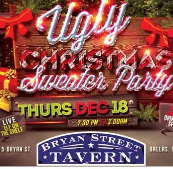 Bryan Street Tavern in Dallas 2017 Ugly Christmas Sweater Party Announced