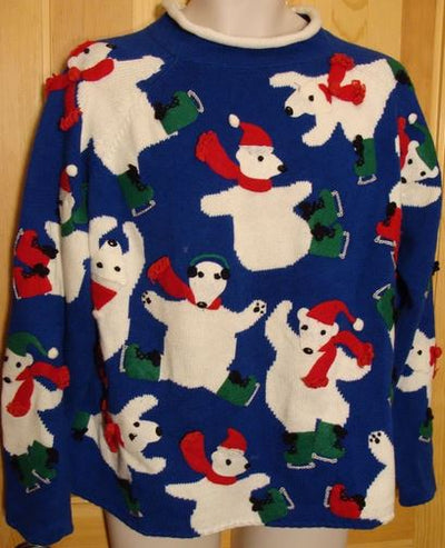 Best Vintage Christmas Sweater from the 80s - Crazy Color and Super Quality