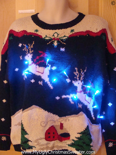 reindeer sweater with lights