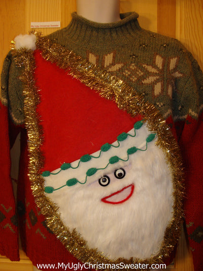nordic christmas sweater with santa