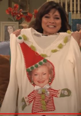Betty White Christmas Sweater is too Cute to be Ugly