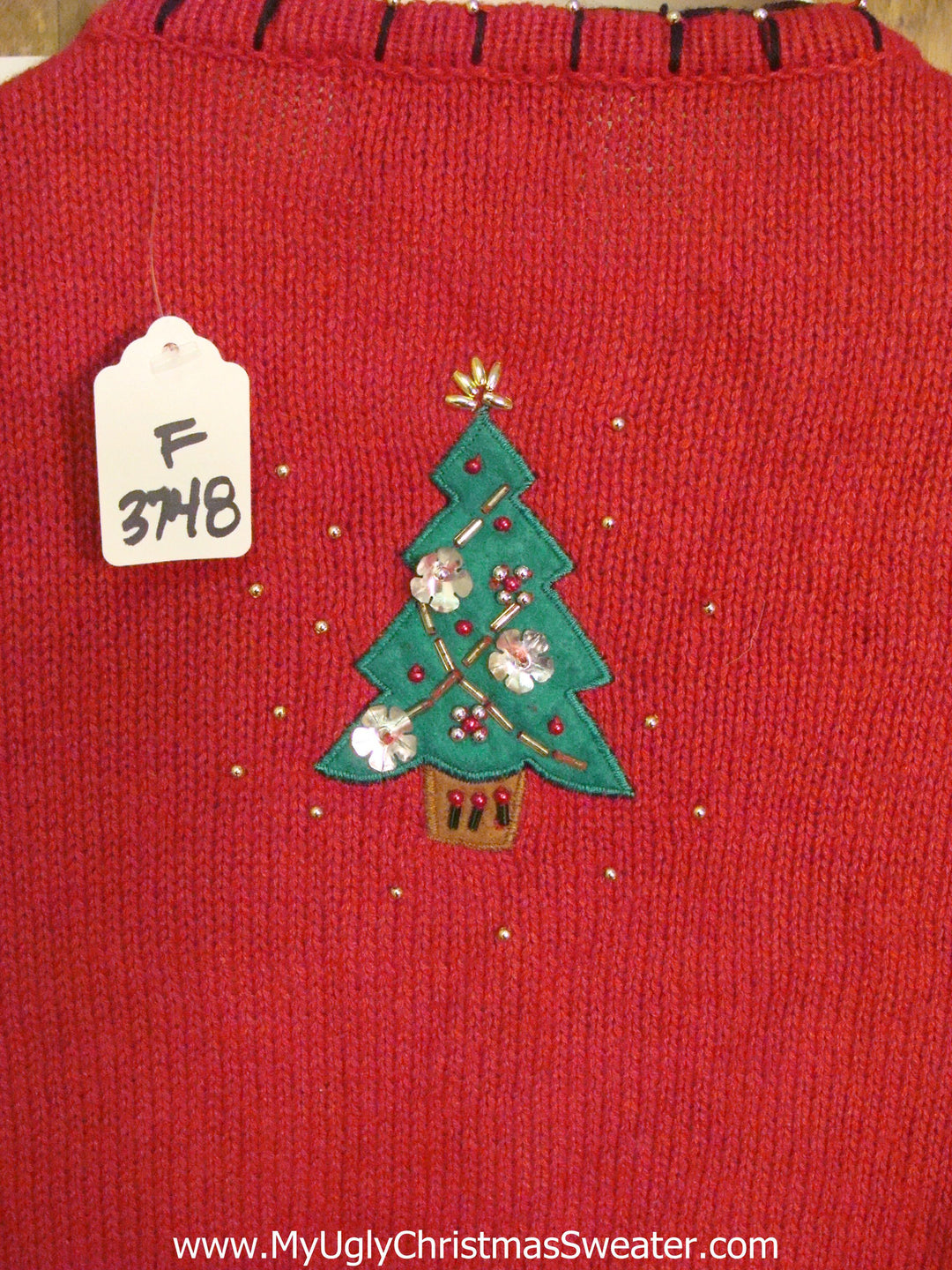 Bling Trees Ugly Christmas Jumper Cardigan My Ugly Christmas Sweater
