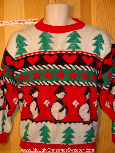 vintage 80s christmas sweater