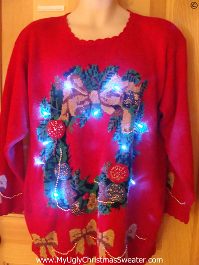 ugly christmas sweaters light up 