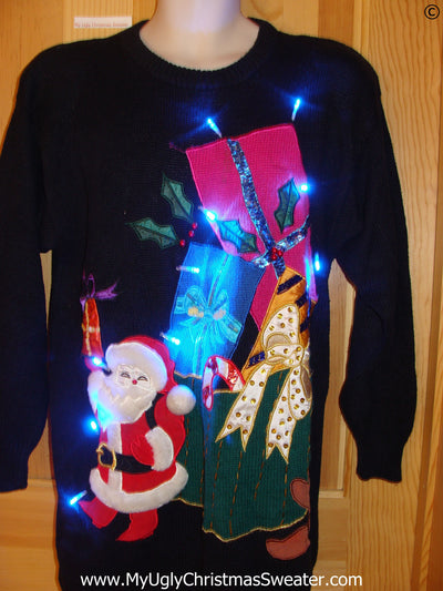 light up ugly christmas sweaters