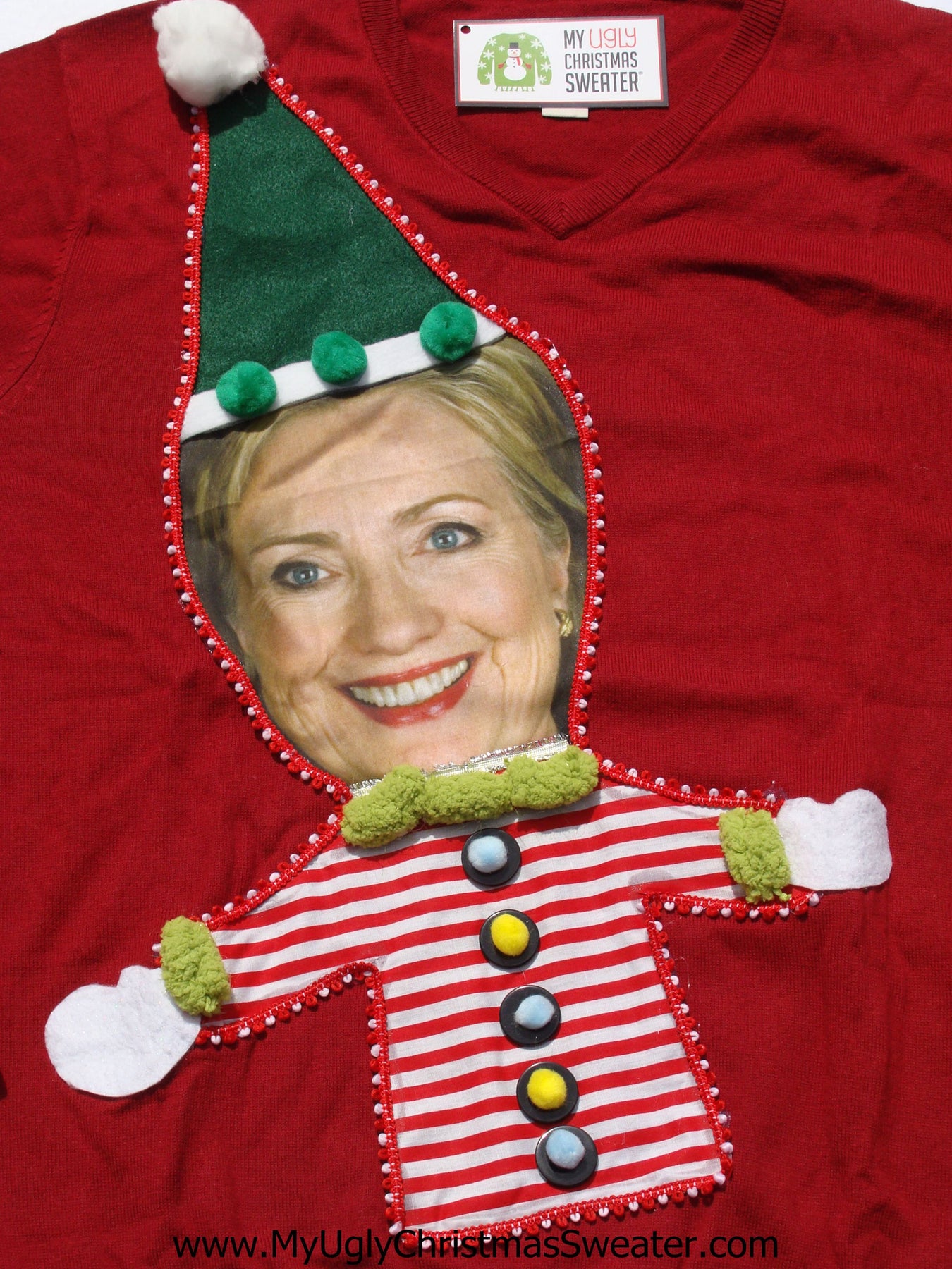 Hillary Clinton Christmas Sweater My Ugly Christmas Sweater