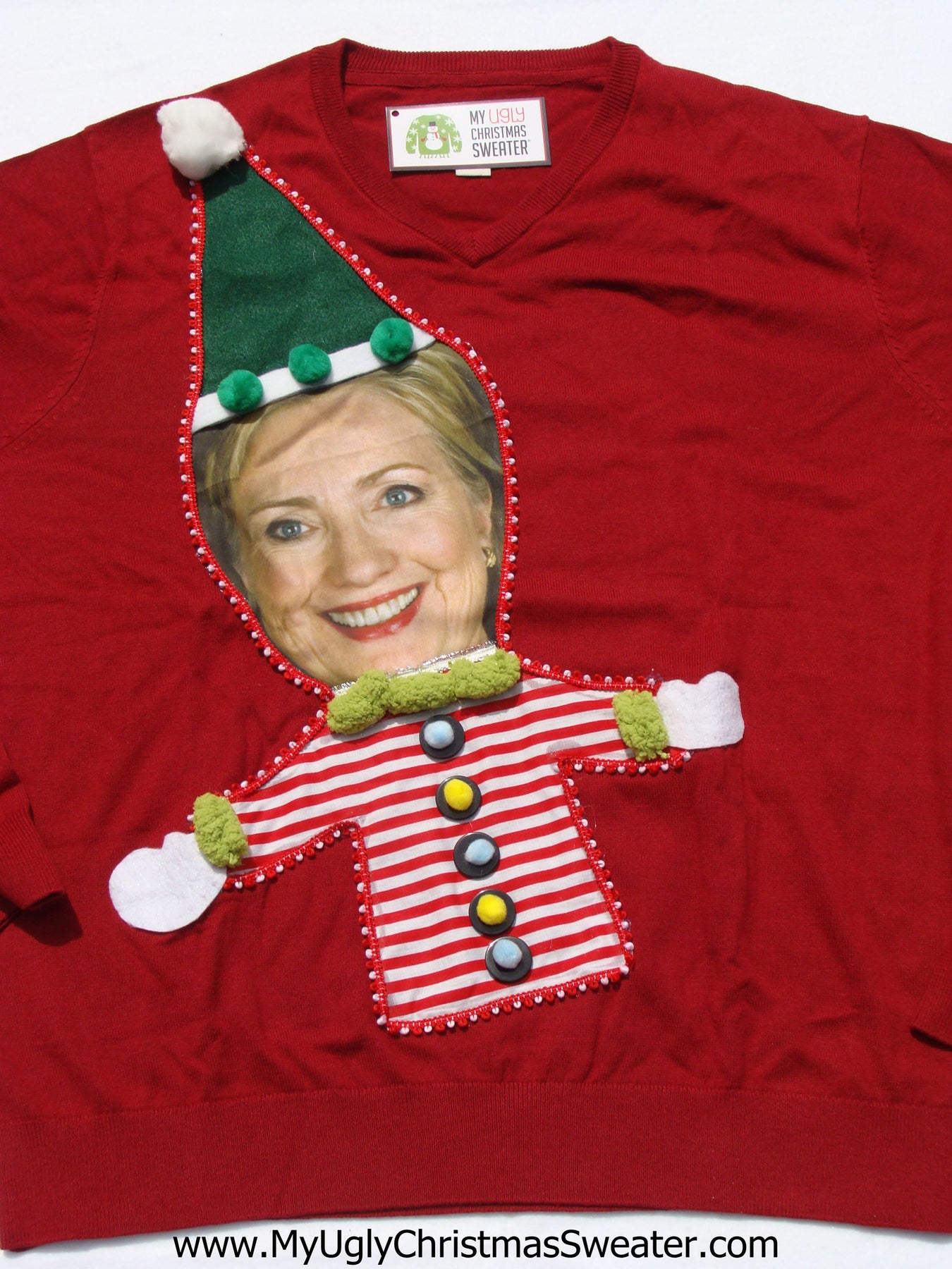Hillary clinton christmas sweater sales