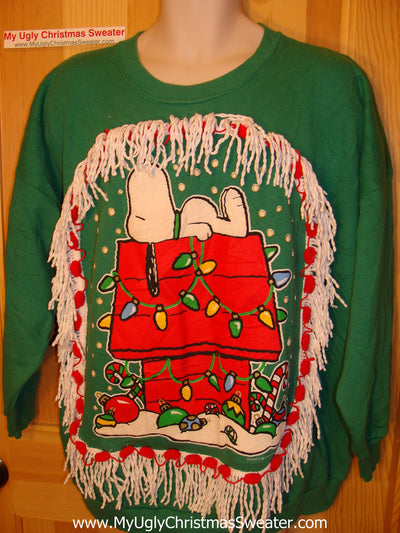 tacky christmas sweater snoopy