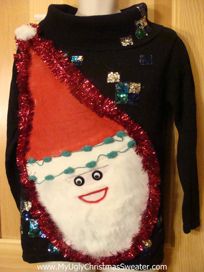 80s christmas sweater with santa