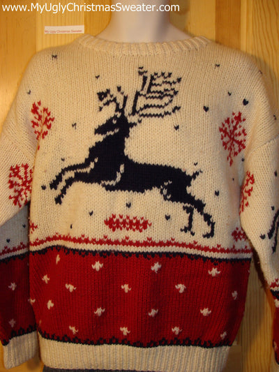 vintage reindeer christmas sweaters